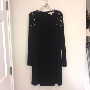 🌟 Michael Kors Long Sleeve Black Dress